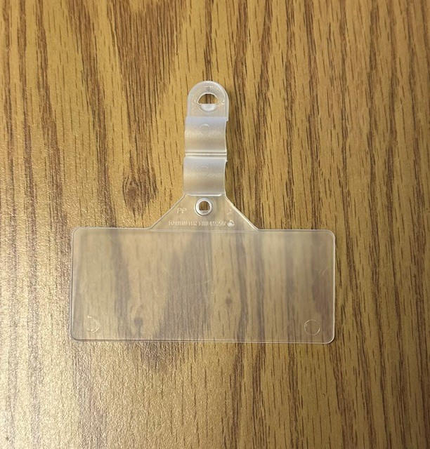 Snap-On Wire Basket Label Holder