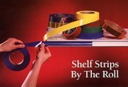 130' x .010" Red/Blue PVC Shelf Strip Roll